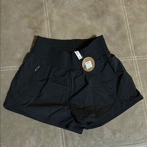 Zenana Outfitters Black High WaistedAthletic Shorts